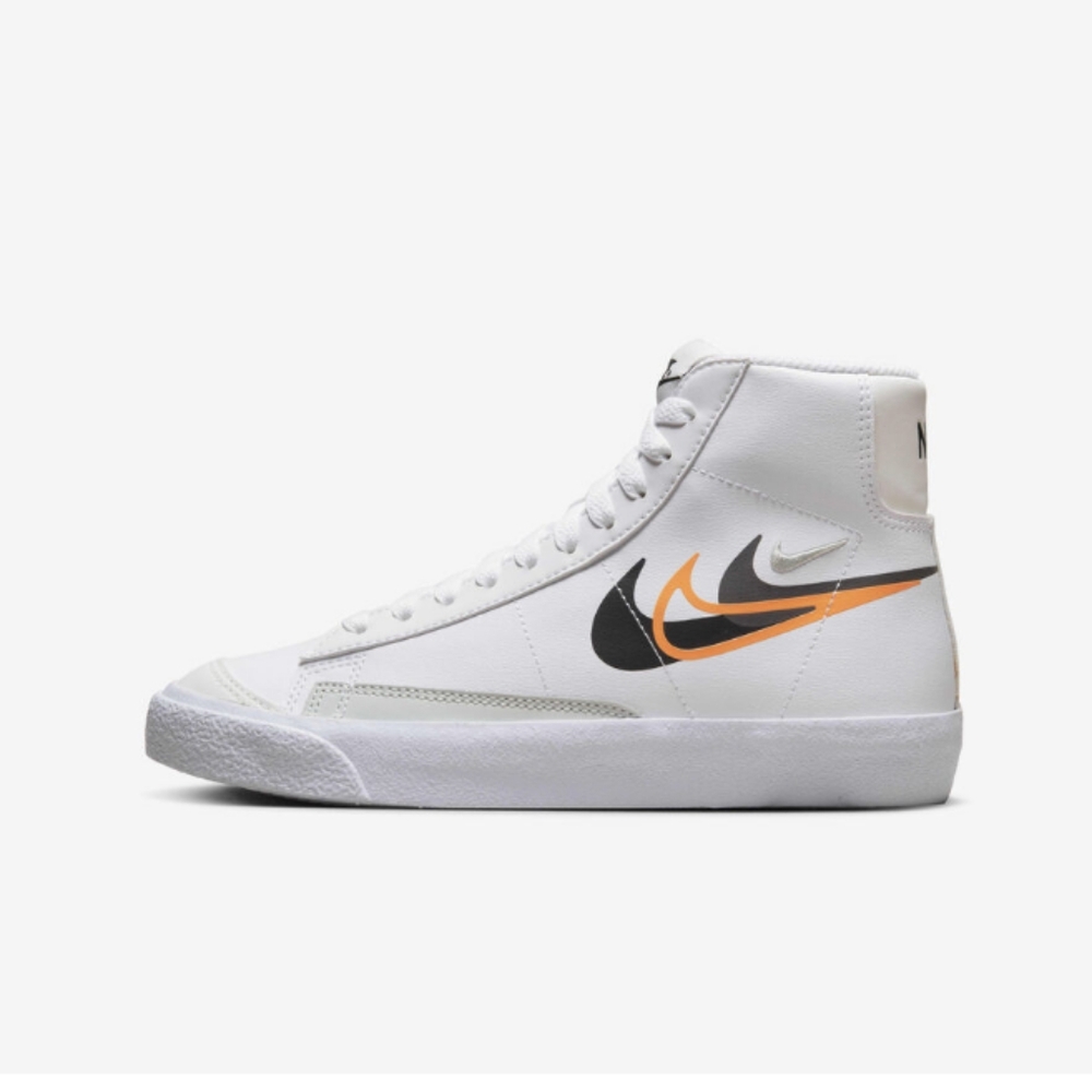Nike Blazer Mid NN GS Black / Bright Mandarin / White FN7788-100 Size 6.5Y